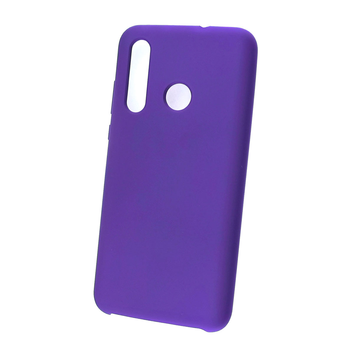 Чехол накладка для HUAWEI Nova 4 2019 (VCE-LX1), силикон, бархат, цвет фиолетовый.