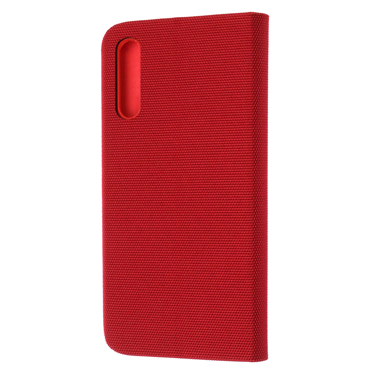 Чехол книжка MESH для SAMSUNG Galaxy A30s (SM-A307), A50s (SM-A507), текстиль, силикон, бархат, визитница, цвет красный