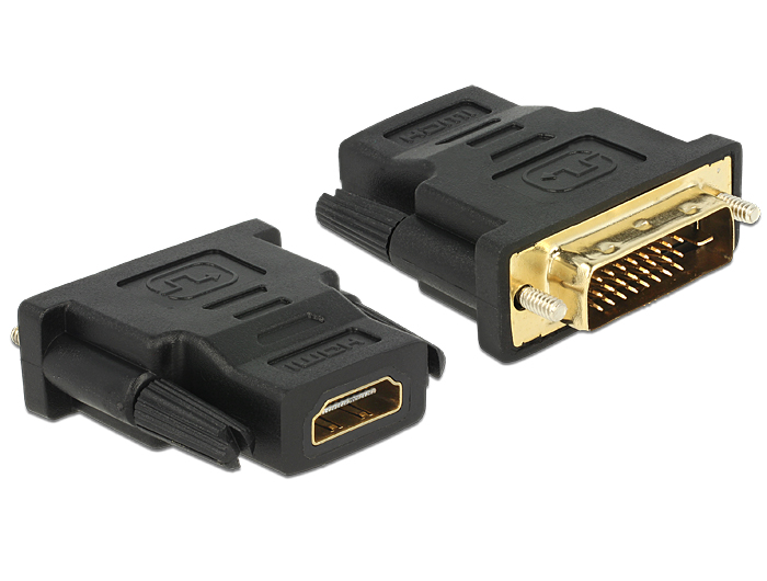 Адаптер переходник HDMI F (мама) на DVI M (папа).