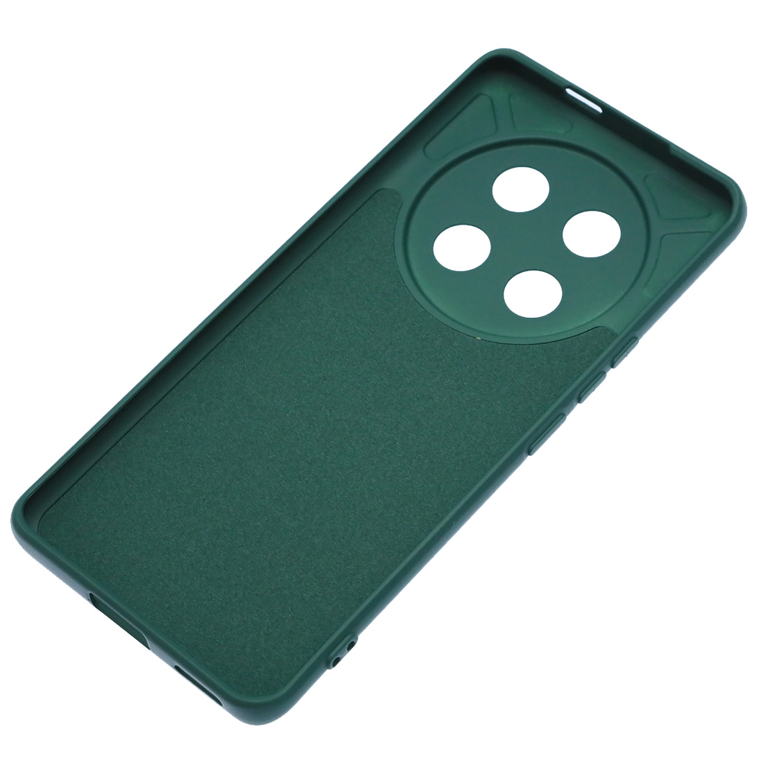 Чехол накладка NANO для Honor X9c, защита камеры, силикон, бархат, цвет темно зеленый