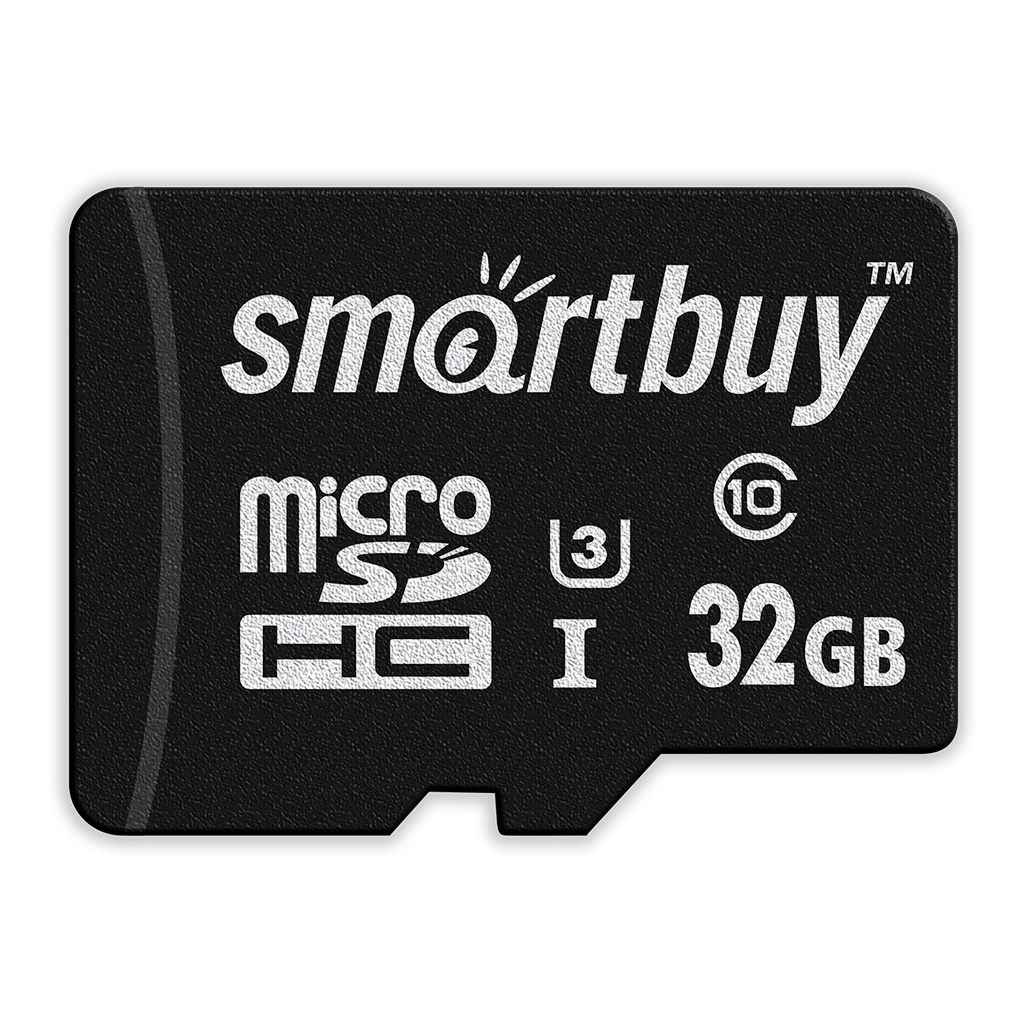 Карта памяти 32Gb MicroSD SMARTBUY PRO SERIES SB32GBSDCL10U3-01, 4K, UHS-I U3 (70/90 Mb/s), Class 10, SD адаптер, цвет черный