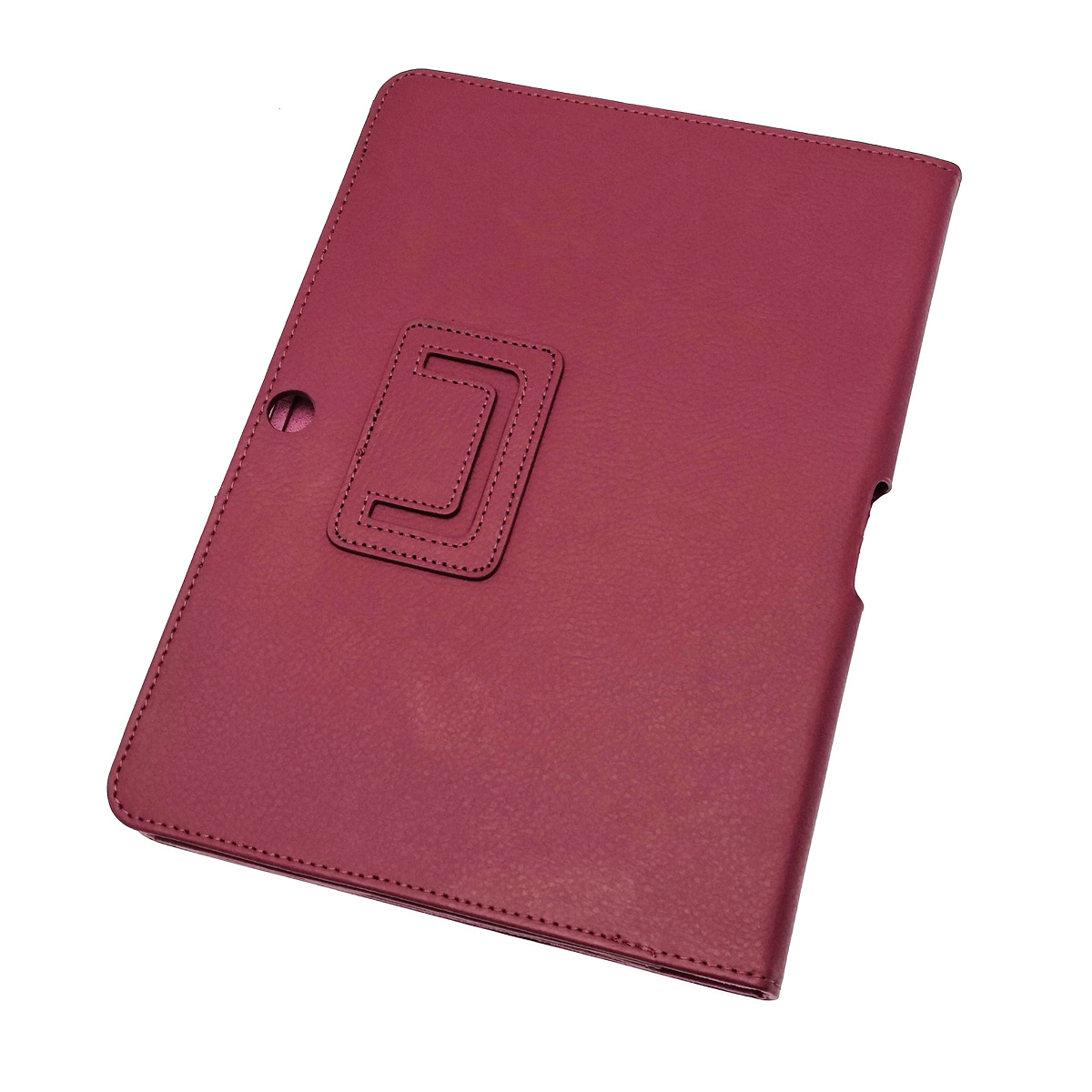 Чехол книжка для SAMSUNG Galaxy Tab 2 10.1 (P5100, P5110), экокожа, цвет малиновый.