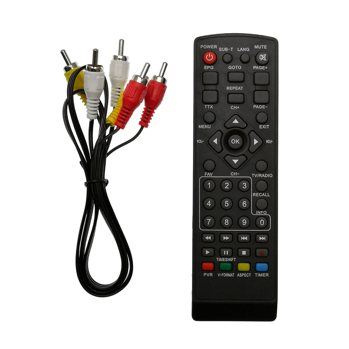 Цифровой эфирный приемник, ТВ приставка MRM MR-165 DVB-T2, цвет черный