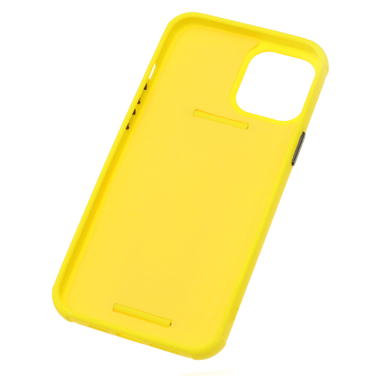 Чехол накладка LADDER NANO для APPLE iPhone 12 PRO MAX (6.7), силикон, держатель, цвет желтый