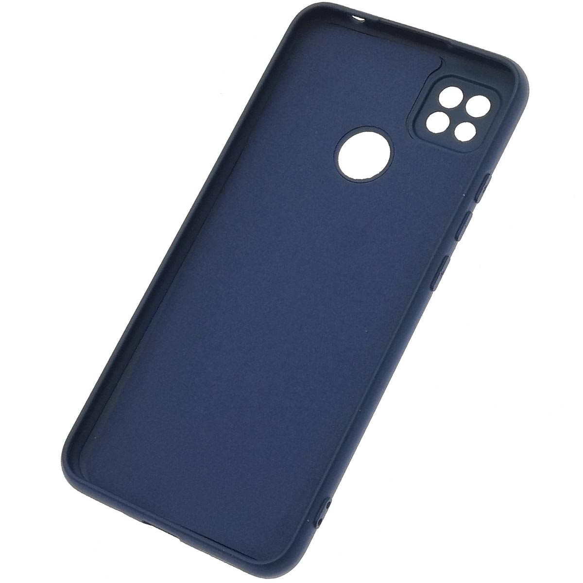 Чехол накладка NANO для XIAOMI Redmi 9C, Redmi 10A, силикон, бархат, цвет темно синий