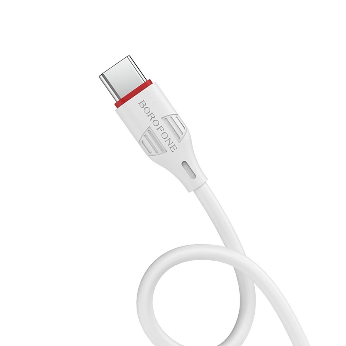 BOROFONE BX17 Enjoy кабель USB-C aka Type-C, 2A, длина 1 метр, силикон, цвет белый