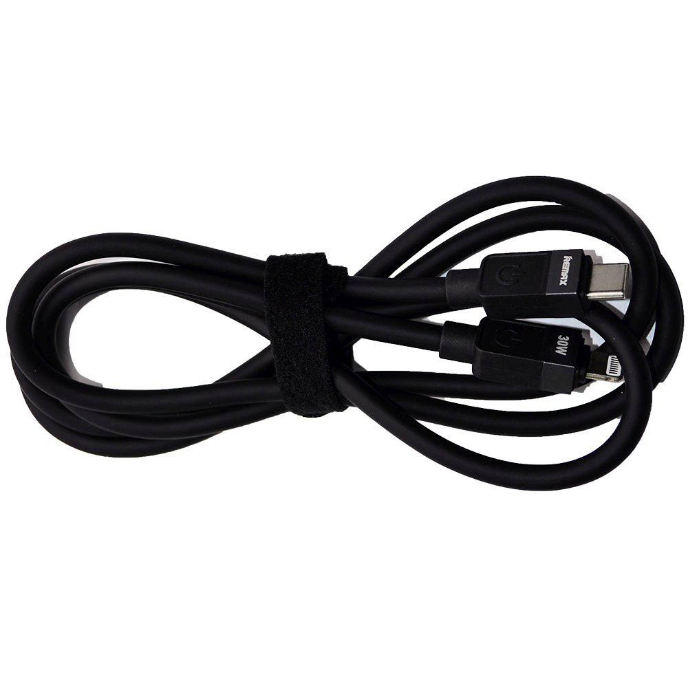 Кабель REMAX CB38(C-L) USB Type C на Lightning 8 pin, 30W, длина 1.2 метра, цвет черный
