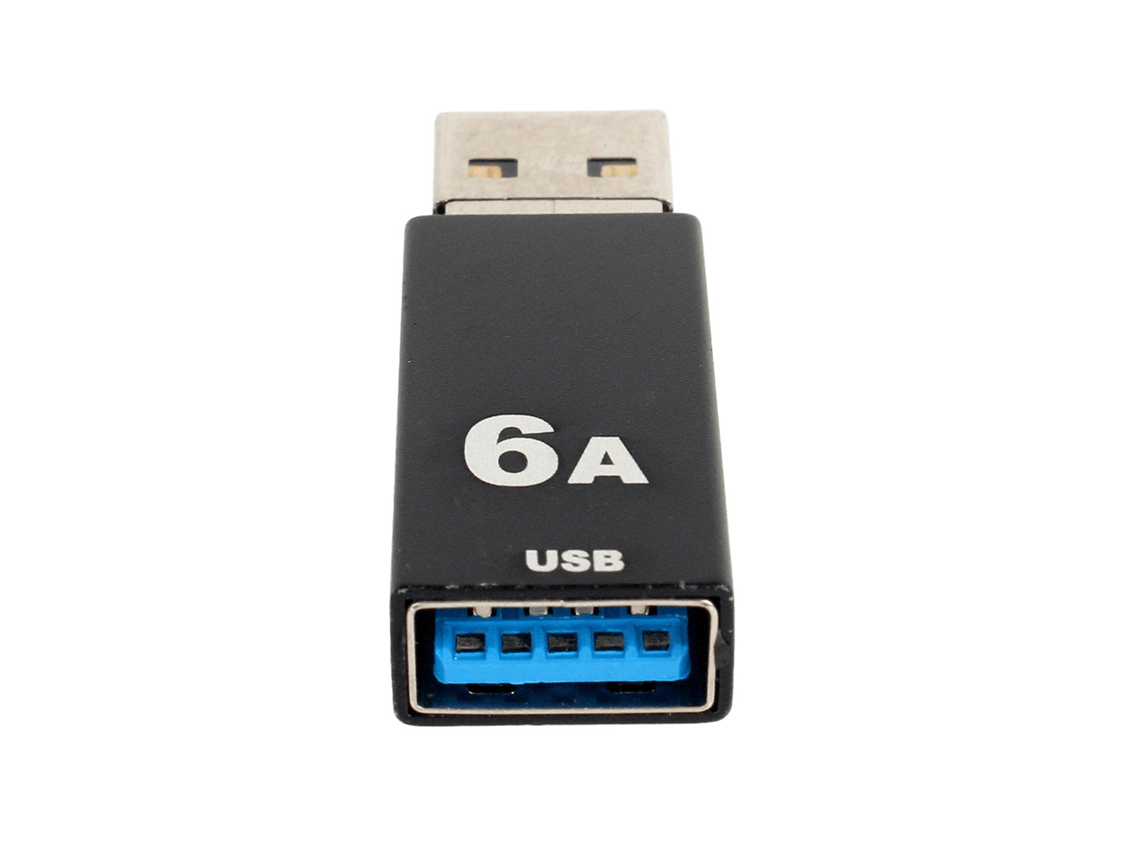 Адаптер переходник OTG GP-124, USB-Type-C 6A, быстрая зарядка (Quick Charge/PD), цвет черный