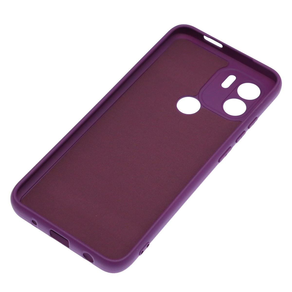 Чехол накладка NANO для Redmi A1 Plus, Redmi A2 Plus, POCO C51, силикон, бархат, цвет фиолетовый