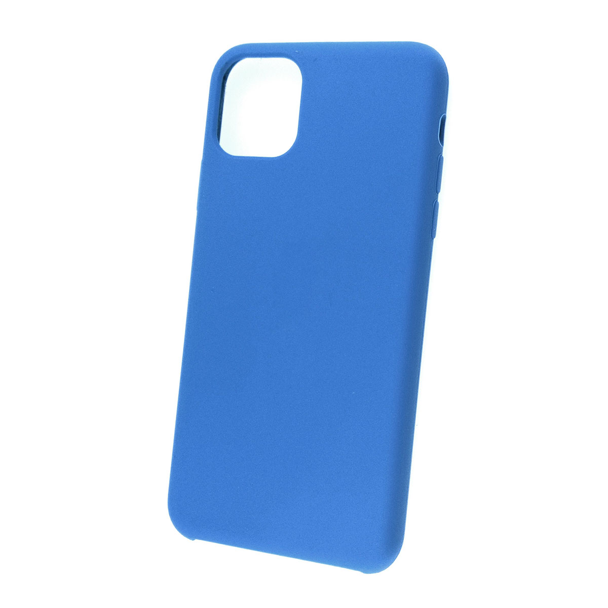 Чехол накладка Silicon Case для APPLE iPhone 11 Pro MAX 2019, силикон, бархат, цвет голубой.