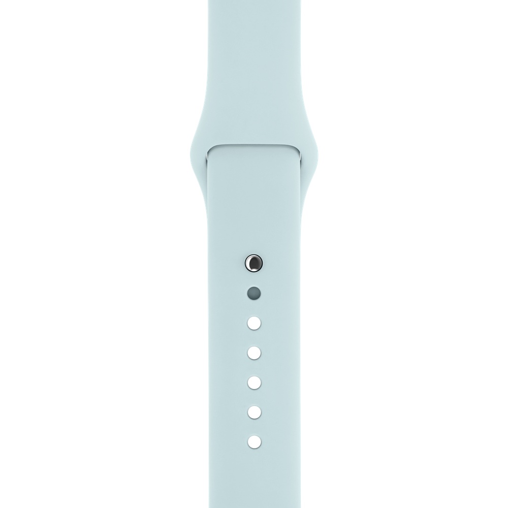 Ремешок для Apple Watch спортивный "Sport", размер 42-44 mm, цвет пастельно-бирюзовый.