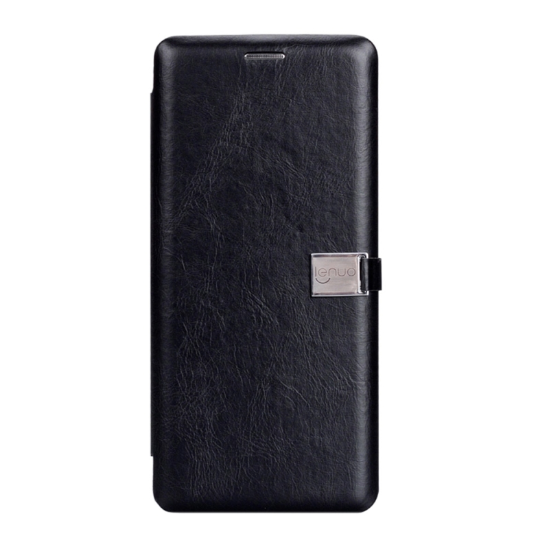 LENUO чехол-книжка с магнитом SAMSUNG Galaxy Note 8 (SM-N950), силикон-кожа, с визитницей, цвет чёрный.
