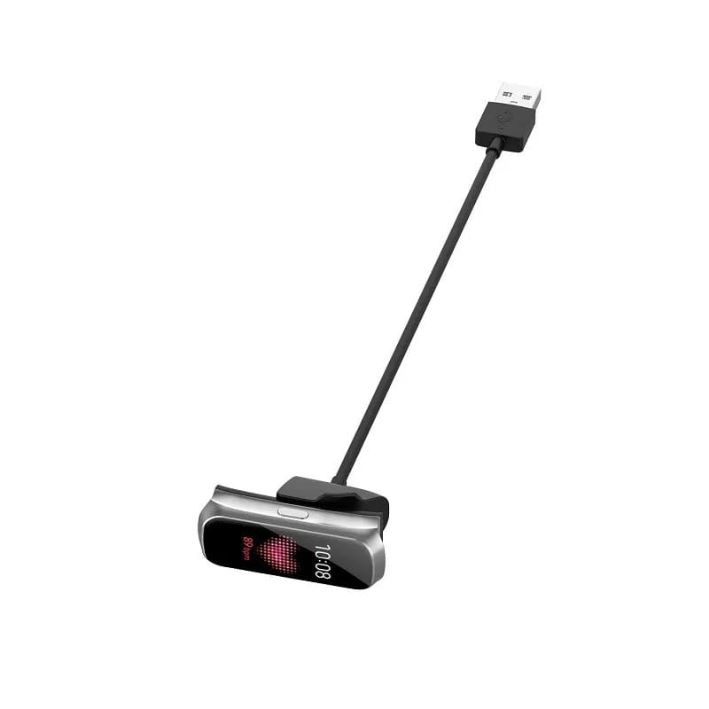 USB-зарядное устройство, магнитный кабель 2 pin, док-станция для смарт часов Samsung Galaxy Fit E (SM-R375), цвет черный