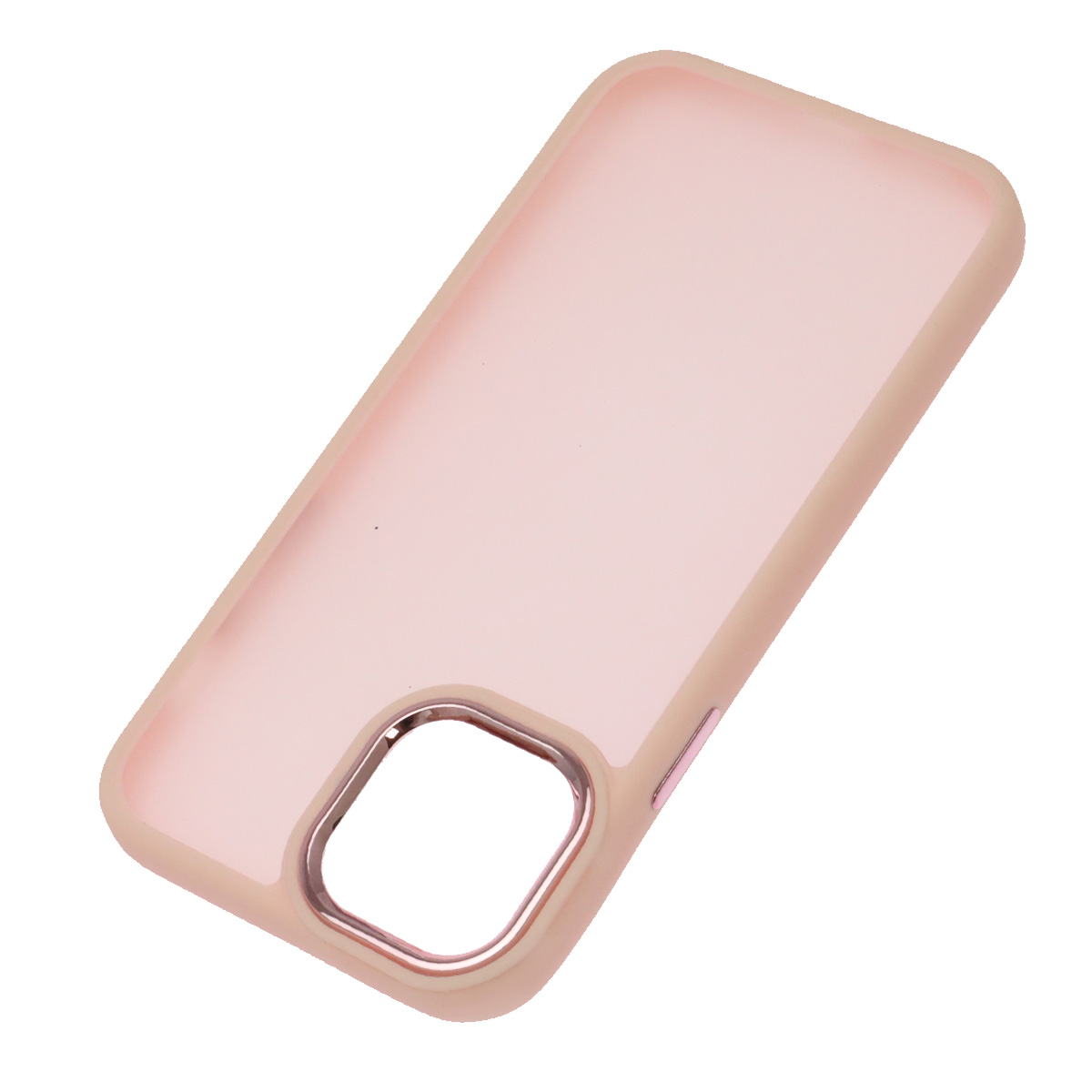 Чехол накладка для APPLE iPhone 12 (6.1"), iPhone 12 Pro (6.1"), силикон, пластик, цвет окантовки розовый