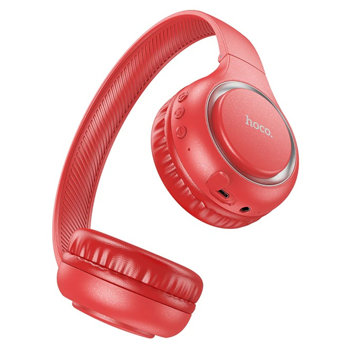 Гарнитура (наушники с микрофоном) беспроводная, полноразмерная, HOCO W41 Charm, цвет красный