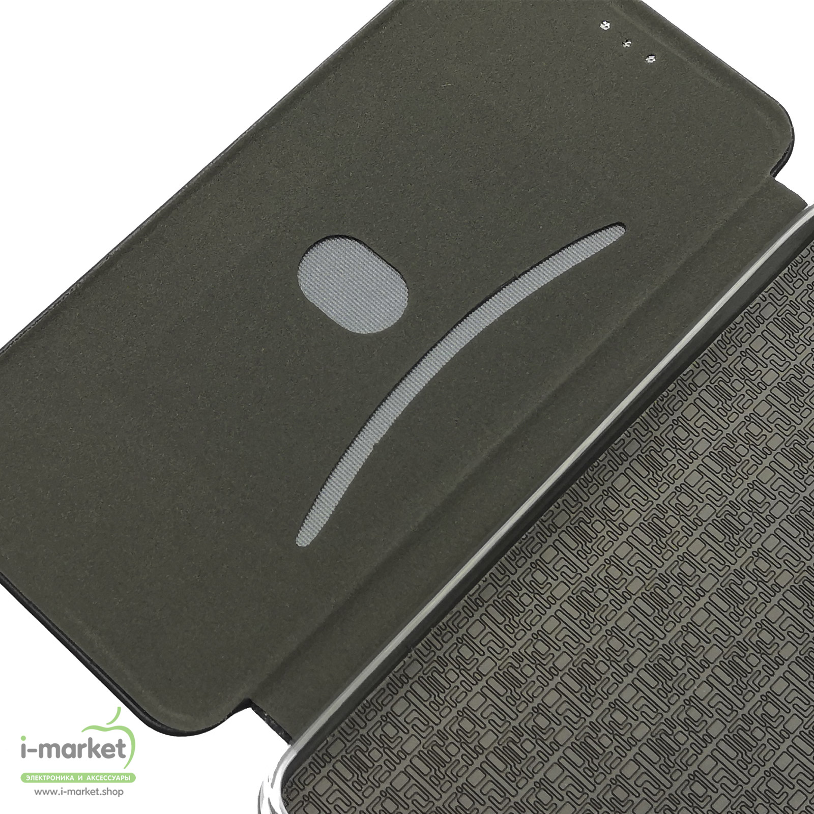 Чехол книжка STYLISH для XIAOMI Mi 10 Lite, экокожа, визитница, цвет черный.