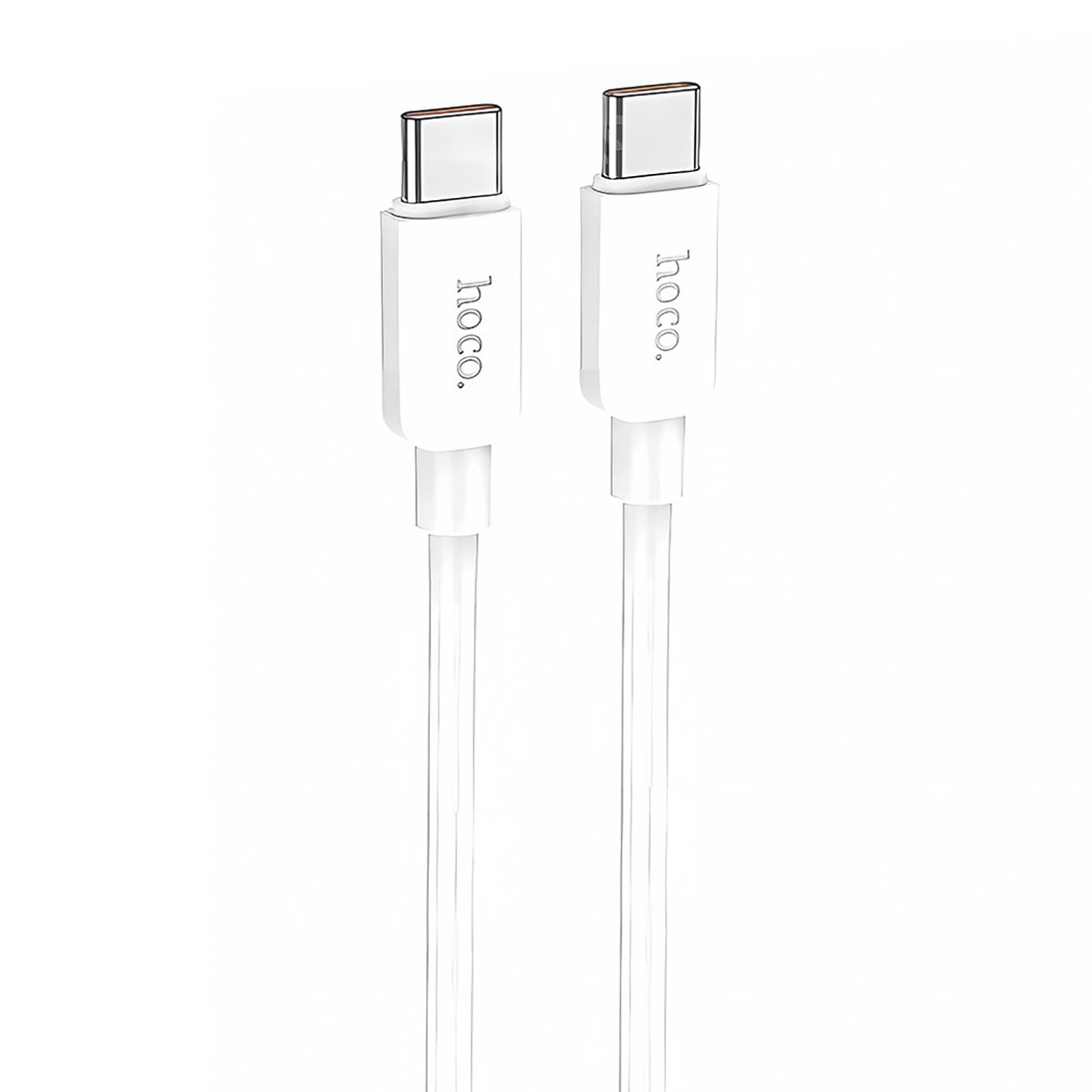 Кабель HOCO X96 USB Type C на USB Type C, 5A, 100W, длина 1 метр, цвет белый