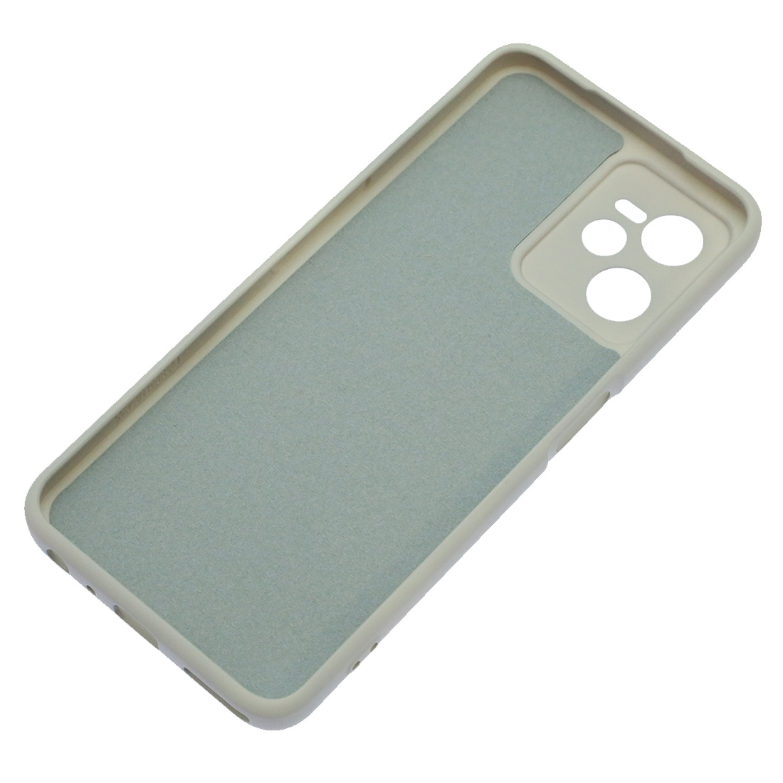Чехол накладка Silicon Cover для Realme C35, силикон, бархат, цвет серый