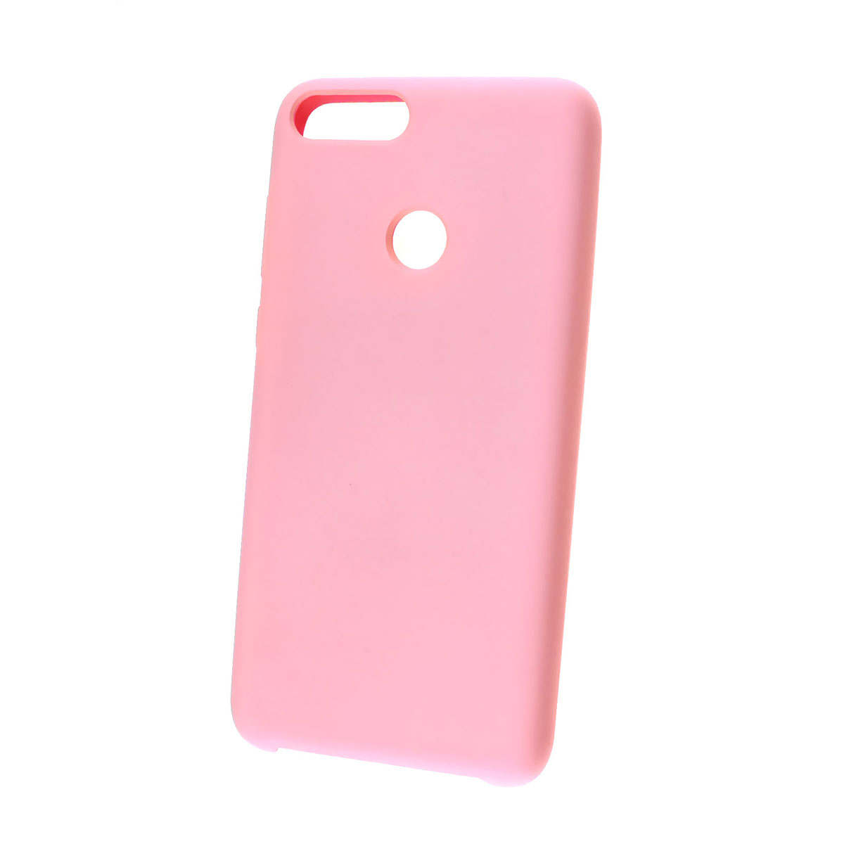 Чехол накладка Silicon Cover для HUAWEI Honor 9 Lite, силикон, бархат, цвет розовый.