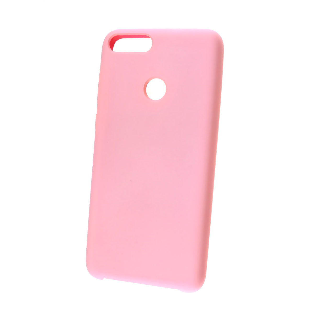 Чехол накладка Silicon Cover для HUAWEI Honor 9 Lite, силикон, бархат, цвет розовый.