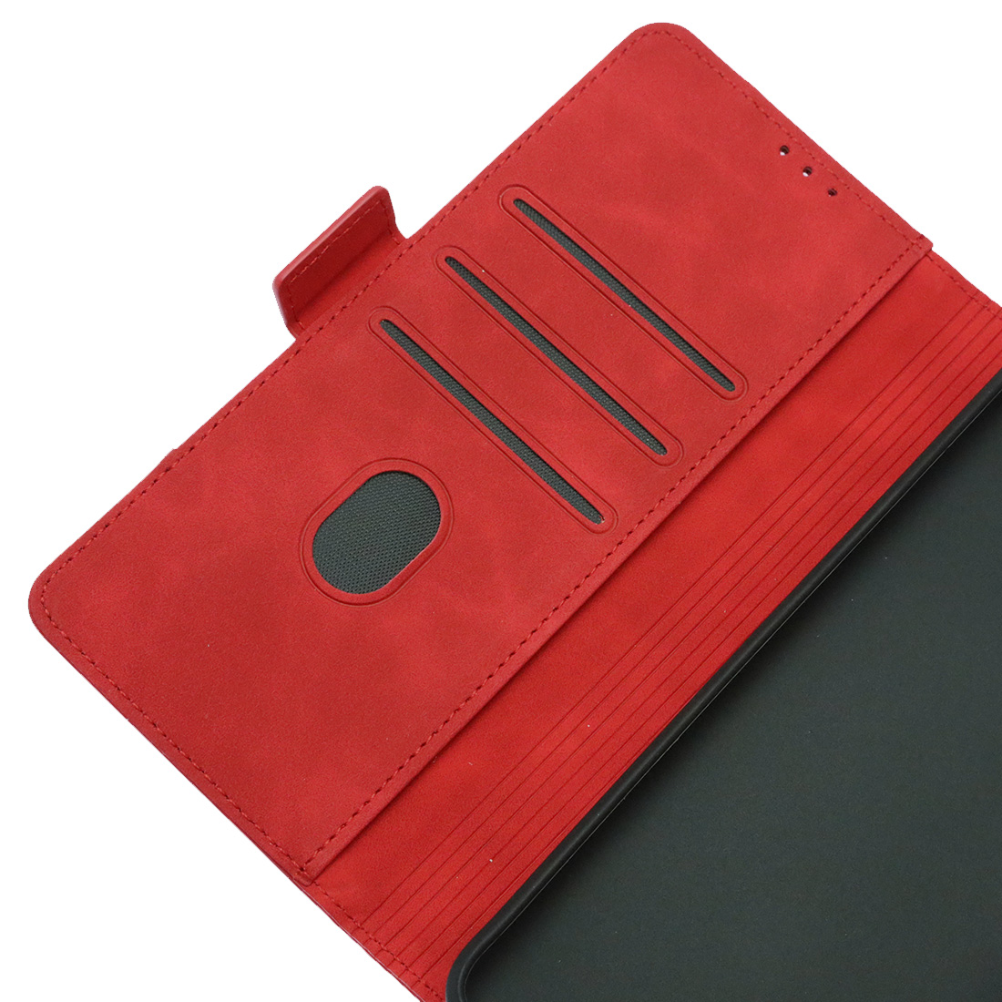 Чехол книжка NICE для SAMSUNG Galaxy A14, экокожа, визитница, цвет красный
