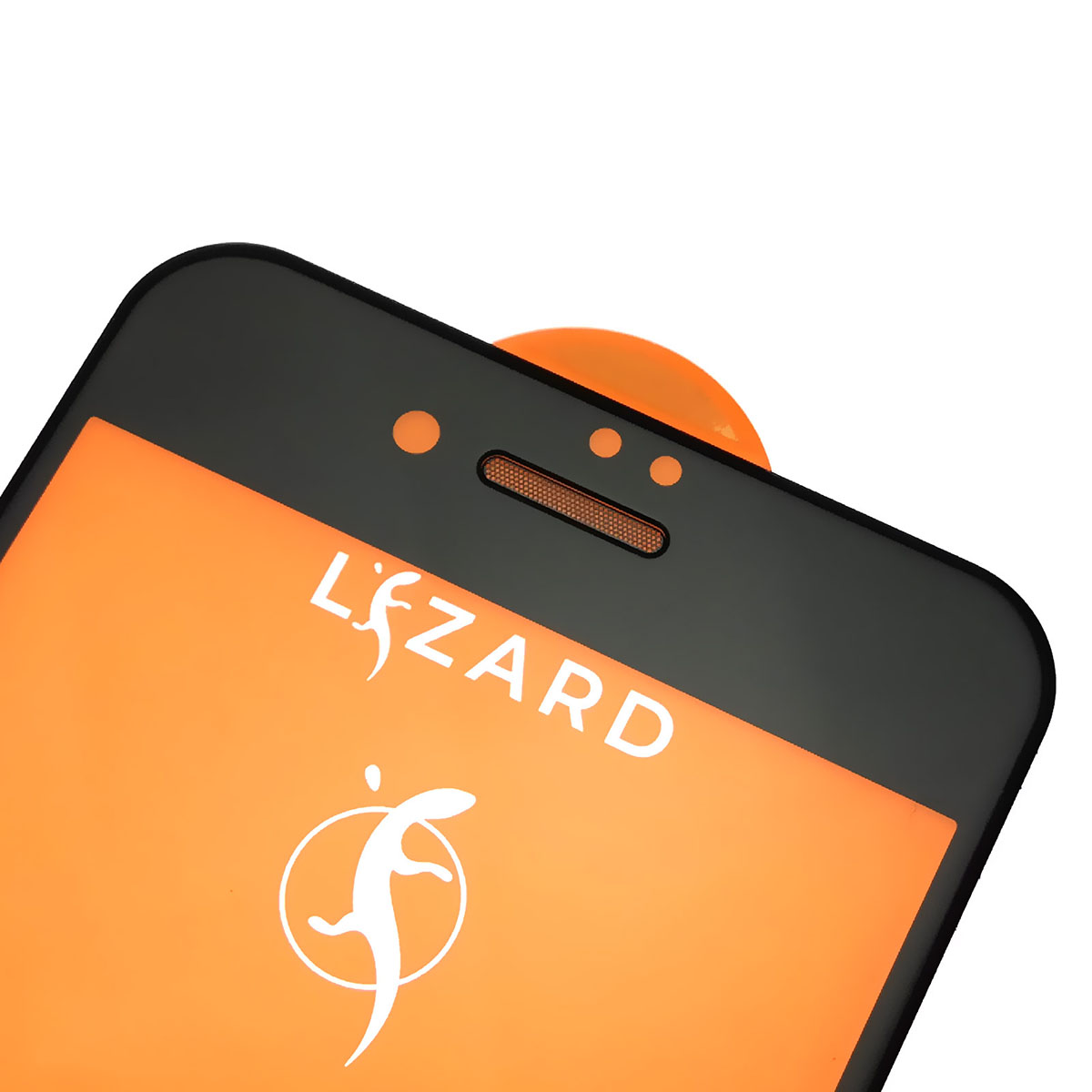 Защитное стекло 9D Lizard для APPLE iPhone 7, iPhone 8, цвет окантовки черный