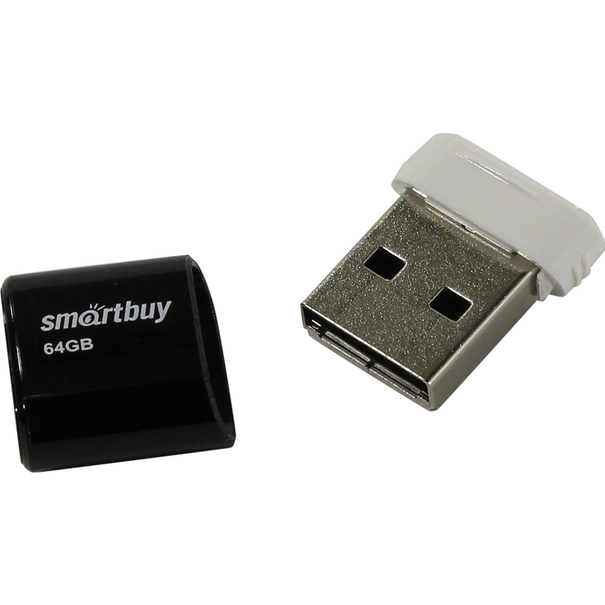 Флешка USB 2.0 64GB SMARTBUY Lara, цвет черный