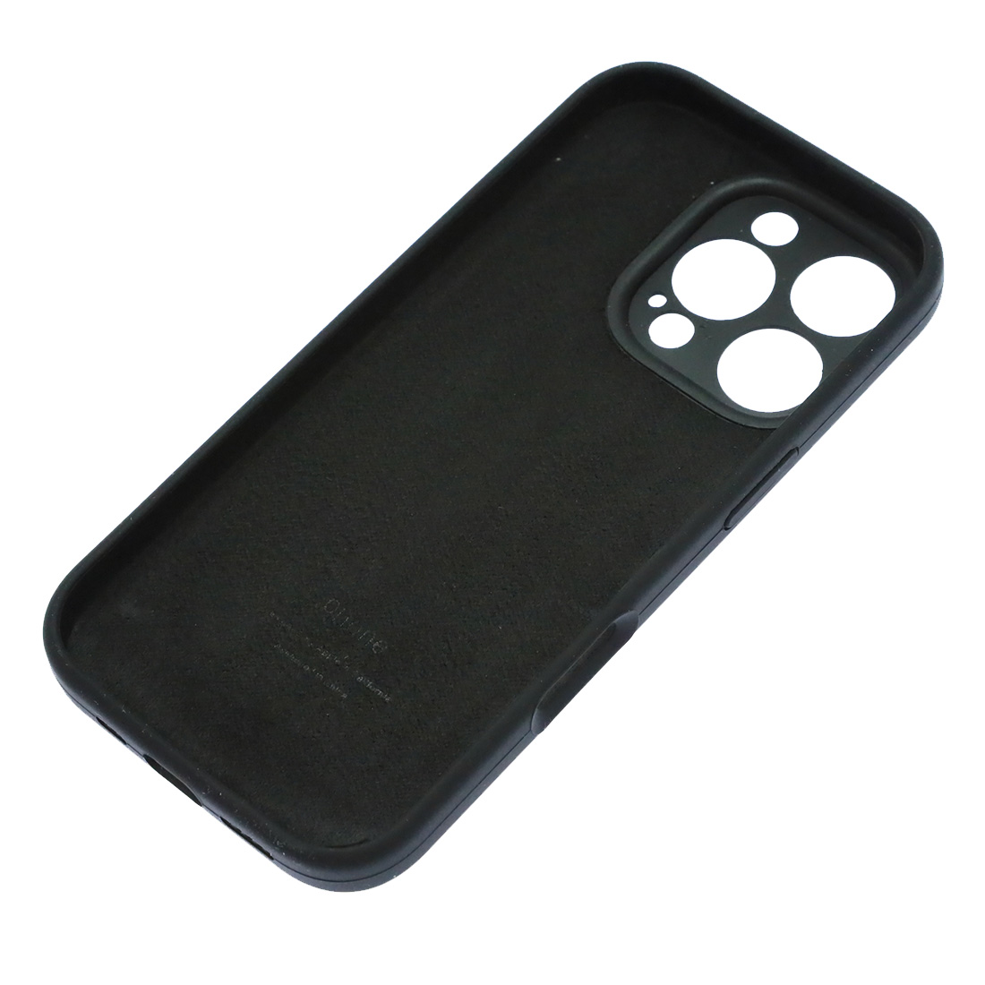 Чехол накладка Silicon Case для APPLE iPhone 16 Pro, защита камеры,силикон, бархат, цвет черный