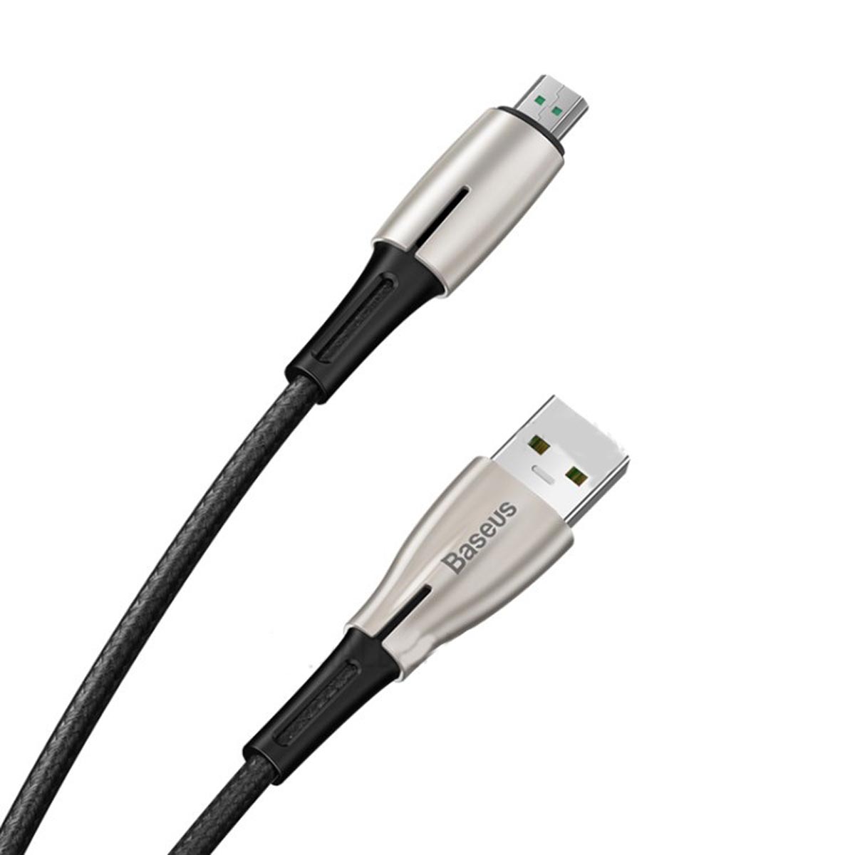 BASEUS CAMRD-B01 Waterdrop кабель Micro USB, 4A, длина 1 метр, нейлоновое армирование, цвет черный