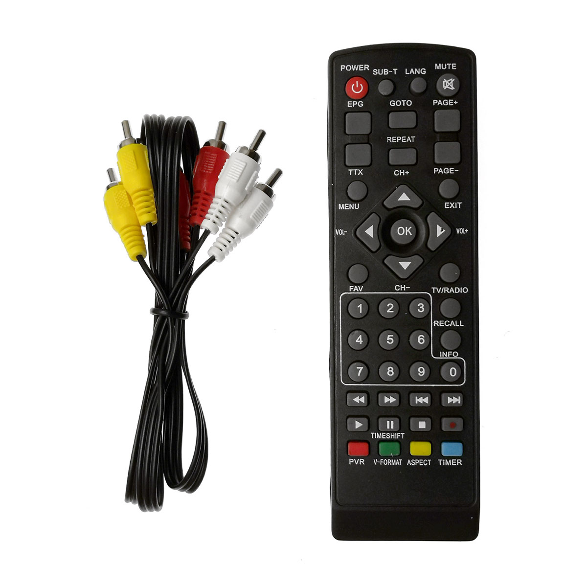Цифровой эфирный приемник, ТВ приставка YASIN N5000 Super, DVB-T2, цвет черный