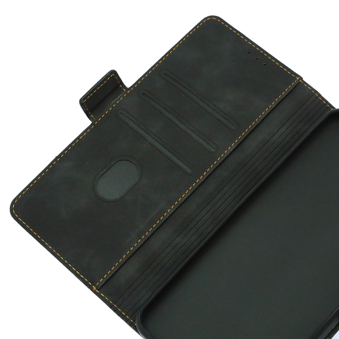 Чехол книжка NICE для XIAOMI Redmi 13C, XIAOMI POCO C65, защита камеры, экокожа, визитница, цвет черный