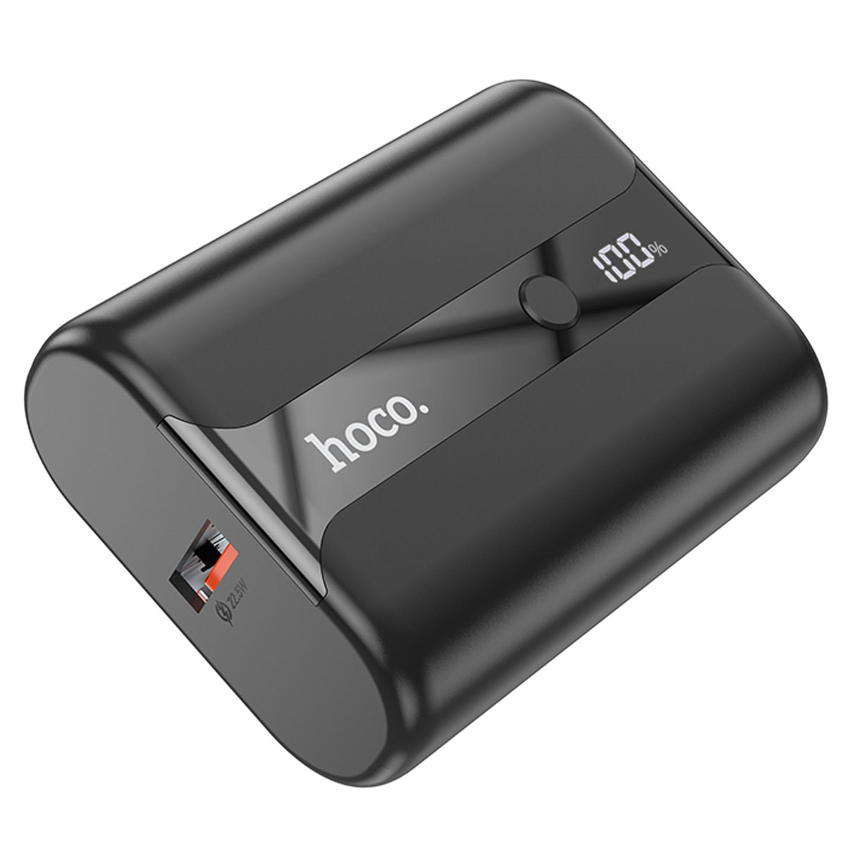Внешний портативный аккумулятор, Power Bank HOCO Q3 Pro, 10000 mAh, 22.5W, PD20W, QC3.0, LED дисплей, цвет черный