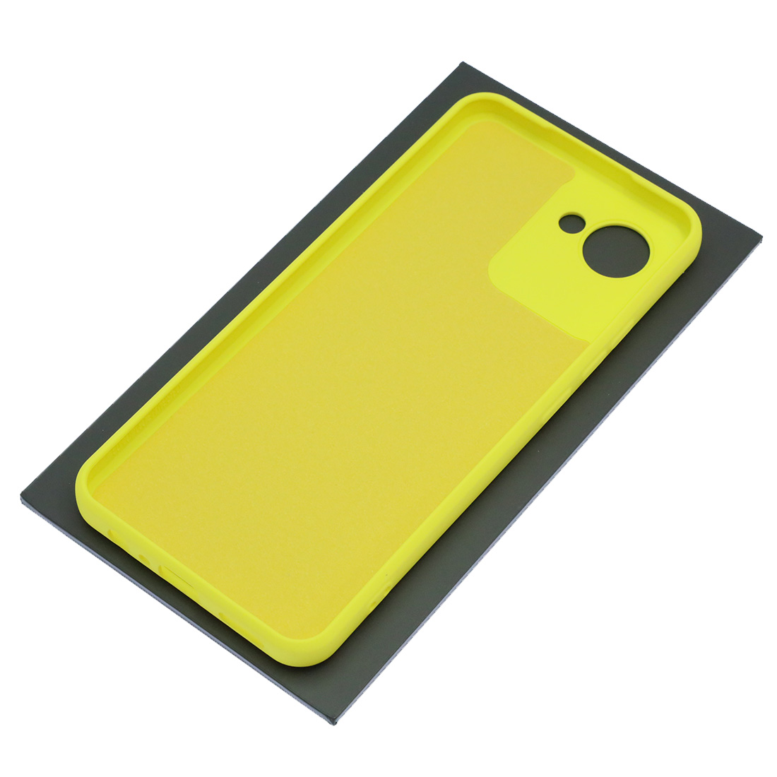 Чехол накладка Silicon Cover для Realme C30, Realme C30S, Realme Narzo 50i Prime, силикон, бархат, цвет желтый