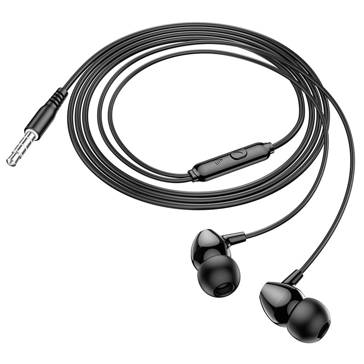 Гарнитура (наушники с микрофоном) проводная, HOCO M94 universal, цвет черный