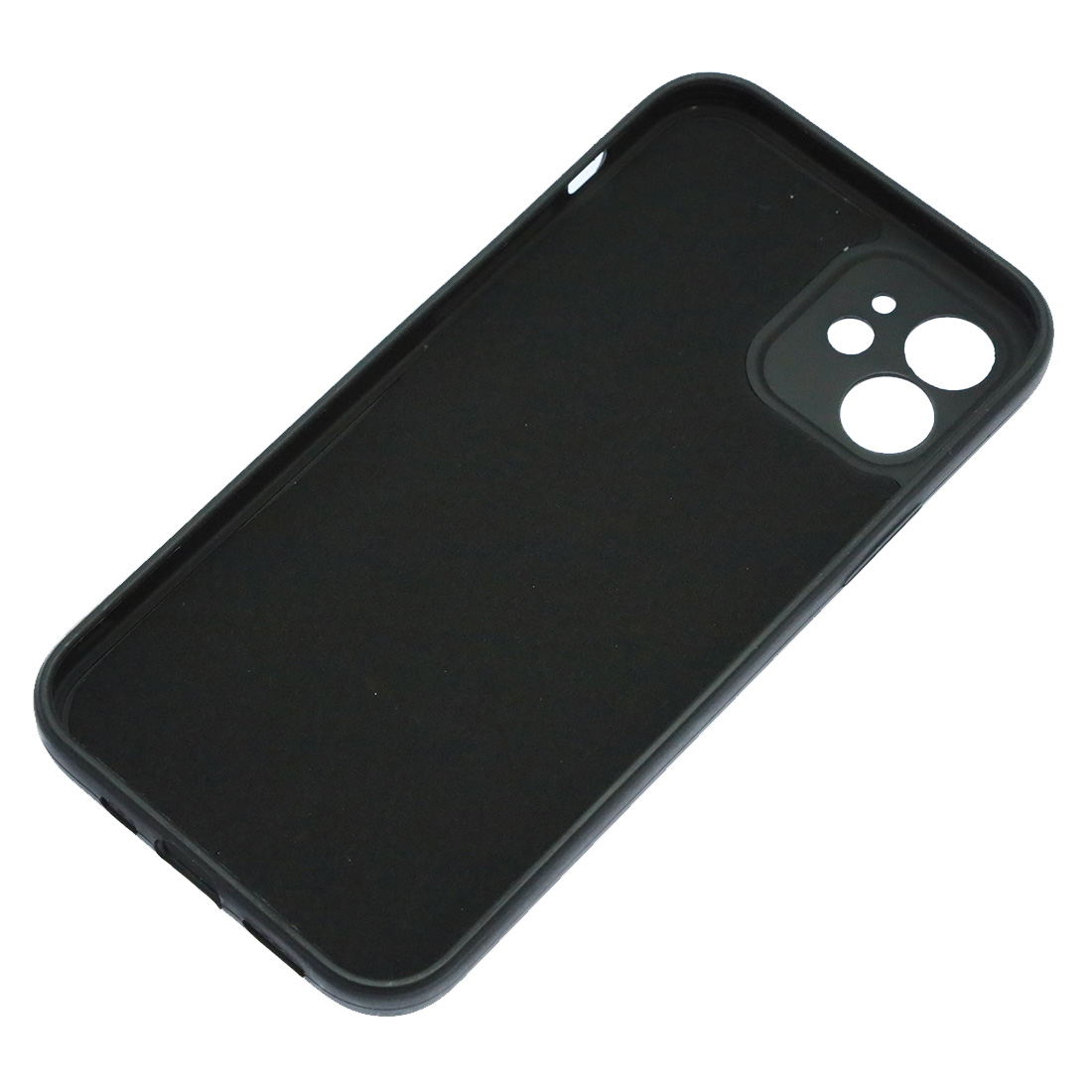 Чехол накладка для APPLE iPhone 12, силикон, бархат, цвет черный