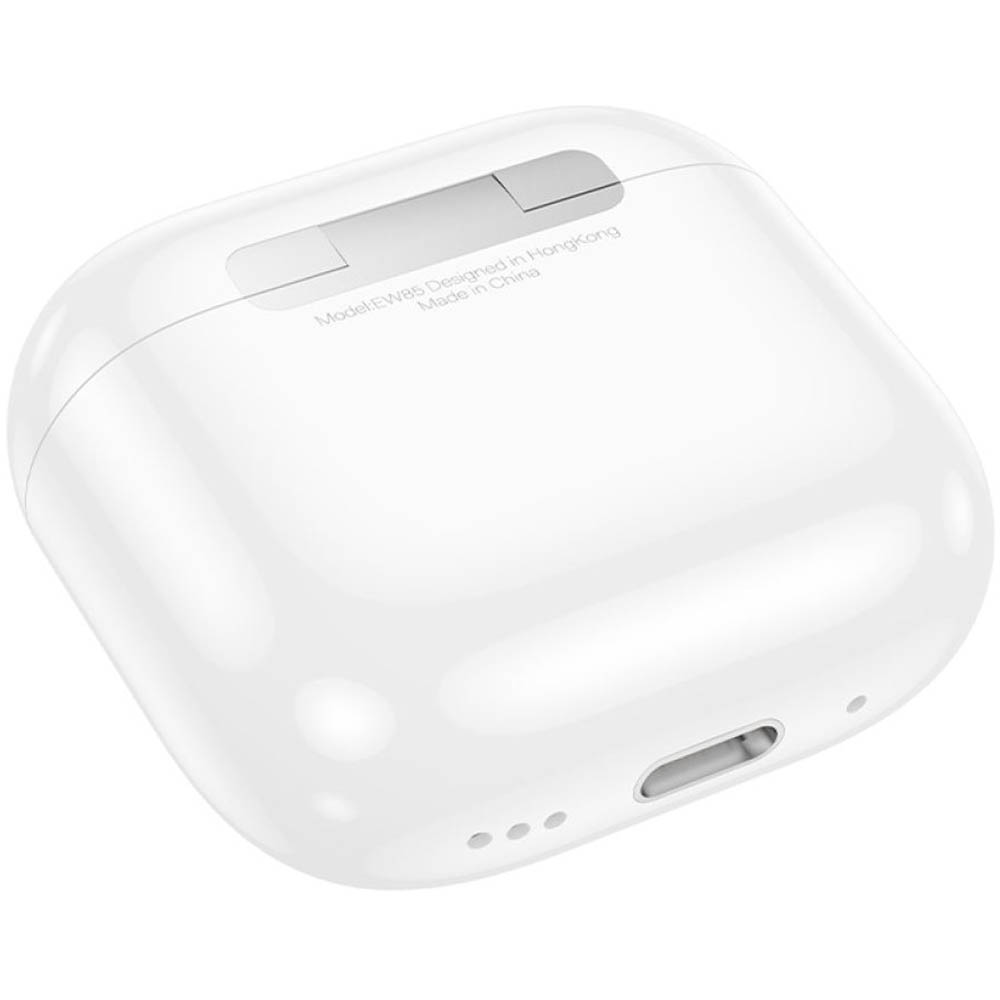 Гарнитура (наушники с микрофоном) беспроводная, HOCO EW85, ANC (Активное шумоподавление), цвет белый