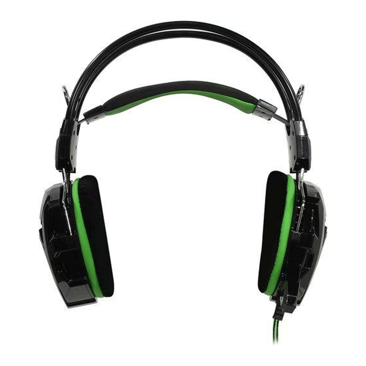 Игровая гарнитура (наушники с микрофоном) проводная полноразмерная SMARTBUY SBHG-1200, цвет черно зеленый