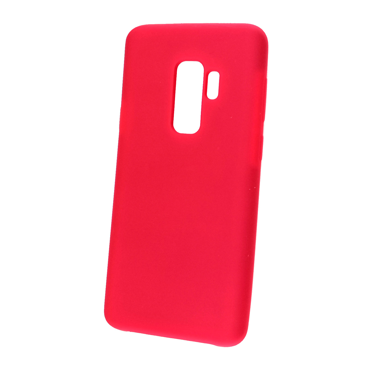 Чехол накладка Silicon Cover для SAMSUNG Galaxy S9 Plus (SM-G965), силикон, бархат, цвет красный.