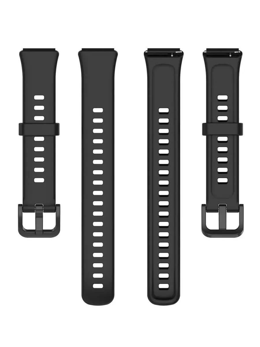 Ремешок для Honor Band 7 и Huawei Band 7, силикон, цвет черный