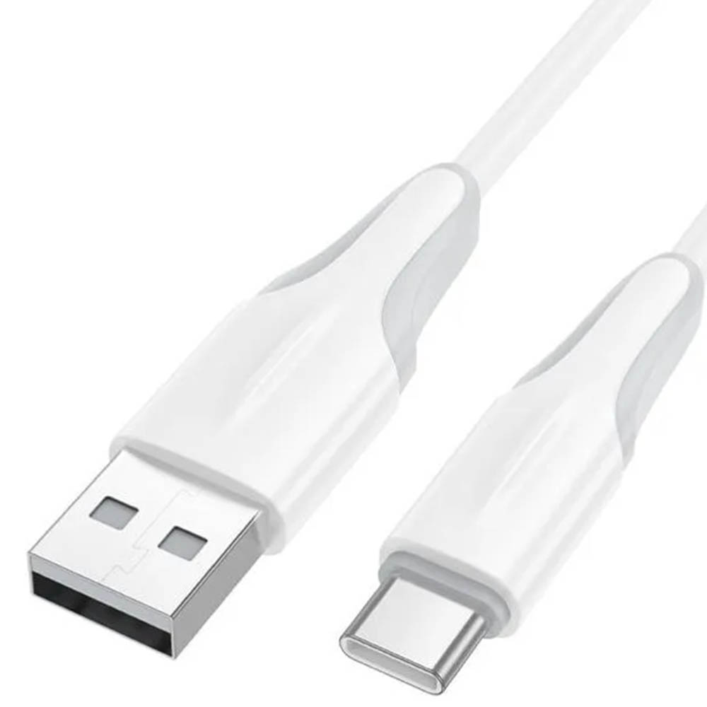 Кабель BOROFONE BX119 USB Type C, 3А, длина 1 метр, цвет белый
