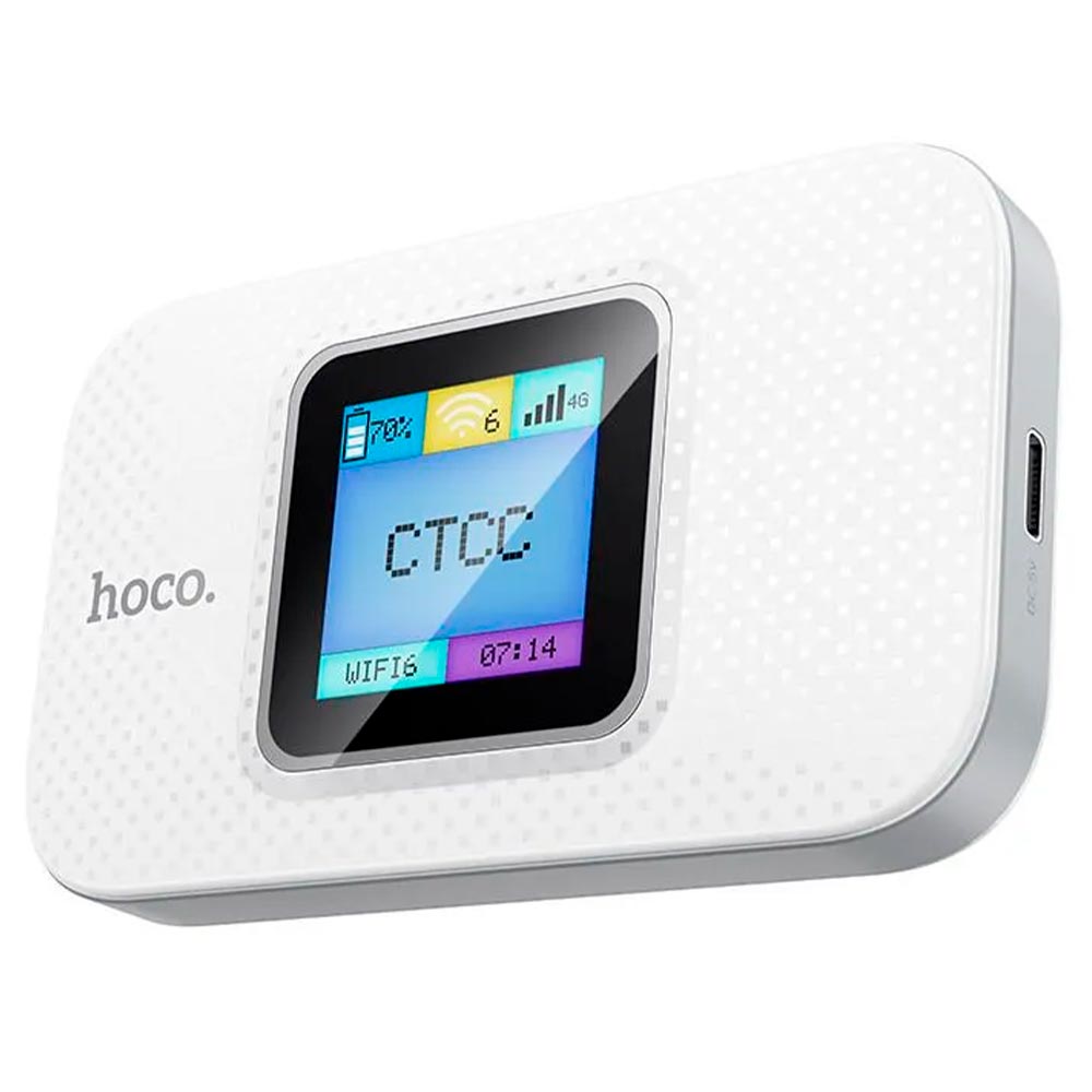Мобильный беспроводной 4G Wi-Fi роутер HOCO DQ12, скорость до 150 Мб/с, цвет белый
