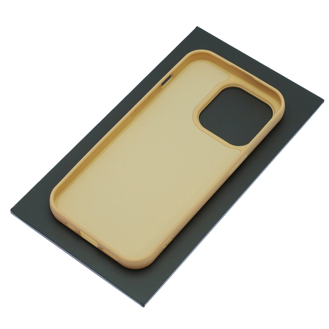 Чехол накладка Silicon Case для APPLE iPhone 15 Pro (6.1"), силикон, бархат, цвет молочный