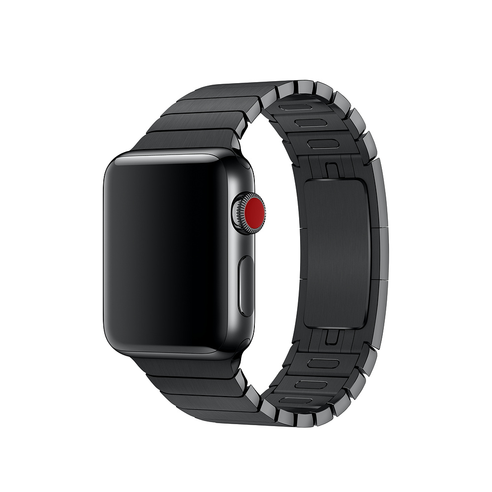 Ремешок для Apple Watch блочный нержавеющая сталь, 38 mm  / 40 mm, цвет черный.