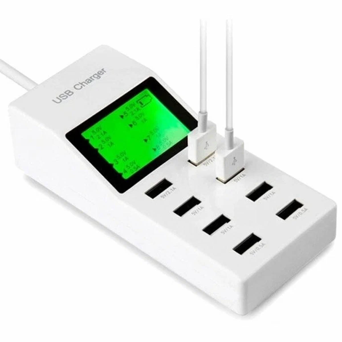 СЗУ (Сетевое зарядное устройство) USB Charger YC-CDA6, 8 портов, 40W, цвет белый