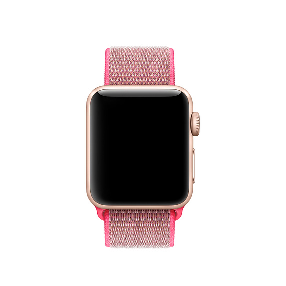 Ремешок для часов Apple Watch (38-40 мм), нейлон, цвет Hot Pink (13).