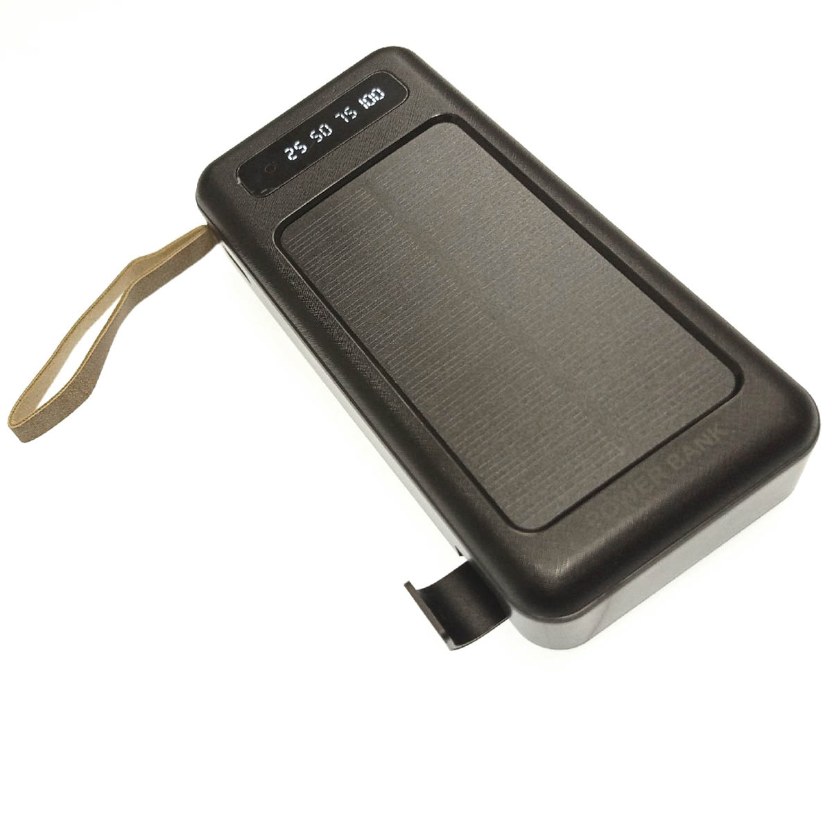 Внешний аккумулятор, Power Bank P604 Plus, солнечная батарея, 20000 mAh, цвет черный