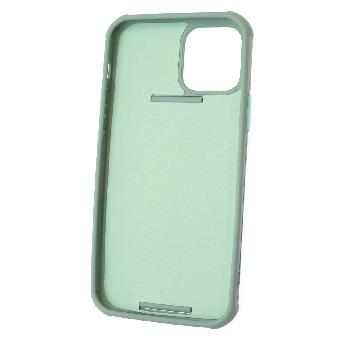 Чехол накладка LADDER NANO для APPLE iPhone 12, iPhone 12 PRO (6.1), силикон, держатель, цвет сизый