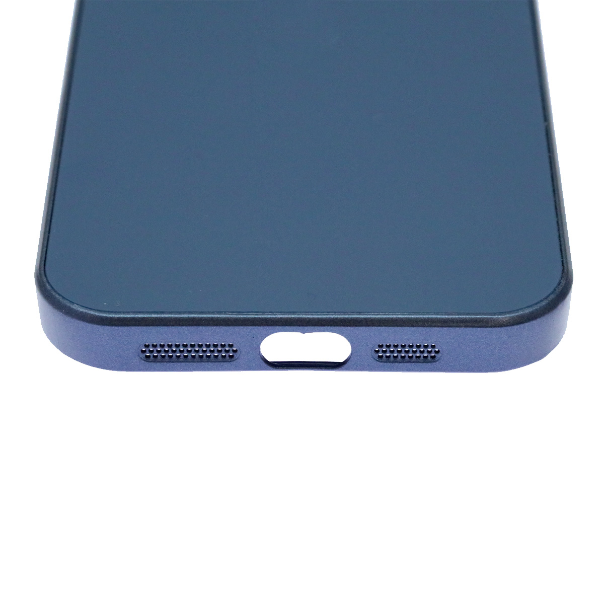 Чехол накладка AG Glass case для APPLE iPhone 14 Pro Max (6.7"), силикон, защита камеры, цвет темно синий