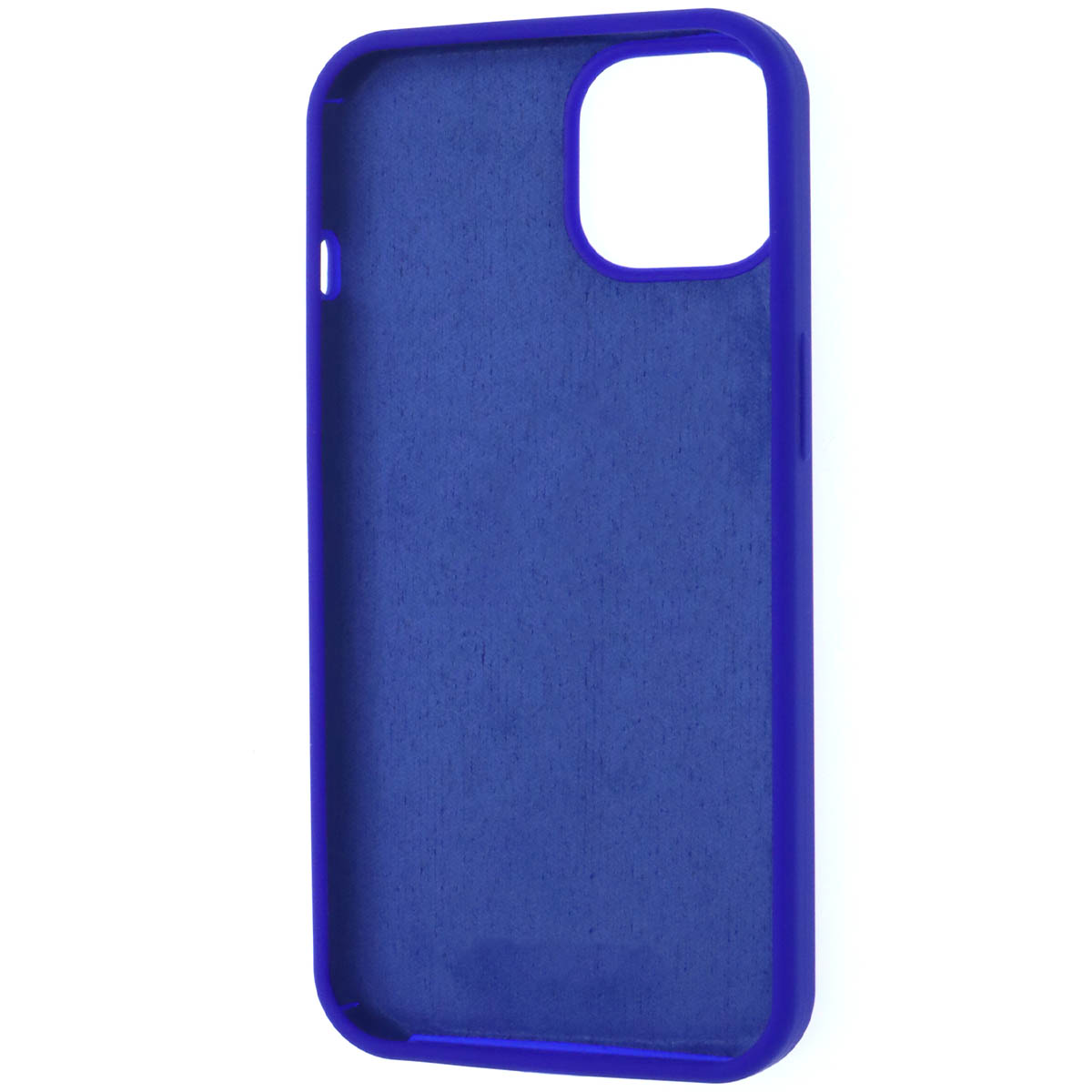 Чехол накладка Silicon Case для APPLE iPhone 14 (6.1"), силикон, бархат, цвет космически синий