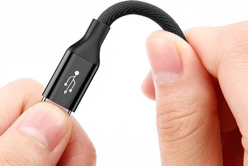 Кабель USB-Lightning Baseus Artistic Striped Cable CALYW-M01 5м цвет черный.